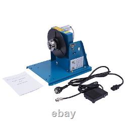 10kg Rotary Welding Positioner 7 Turntable Table 3 Jaw Lathe Chuck 2-20rpm USA