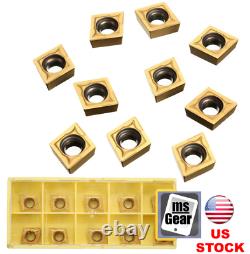 10pcs CCMT09T304 CCMT32.5 Carbide Inserts For Lathe SCLCR Turning Tool Holder