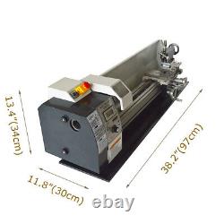 110V 1100W High Precision Metal Miniature Lathe with Brushless Motor Inch Thread