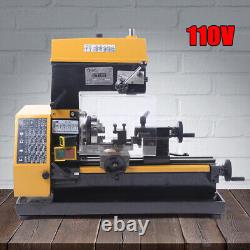 110V 180W Micro 180mm Multi-function Machine Drilling & Milling Lathe Machine