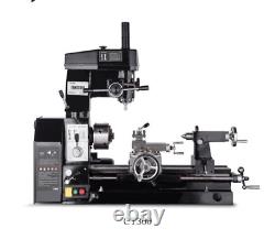 110V 220V Turning Drilling and Milling 3 in 1 Machine Lathe Mill Combo for Metal