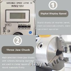 110V 31.911.8 Precision Thread Metal Lathe Brushless Motor Turning Machine