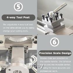 110V 31.911.8 Precision Thread Metal Lathe Brushless Motor Turning Machine