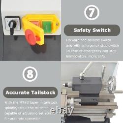110V 31.911.8 Precision Thread Metal Lathe Brushless Motor Turning Machine