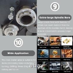 110V 31.911.8 Precision Thread Metal Lathe Brushless Motor Turning Machine