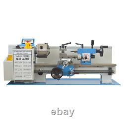 110V 750W 7x14 Metal Bench Lathe Mini Precision Wood Lathe Turning Machine