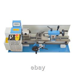 110V 750W 7x14 Metal Bench Lathe Mini Precision Wood Lathe Turning Machine