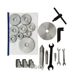 110V Precision Metal Bench Lathe 10.227.6 DIY Metalworking Lathe Turning Lathe