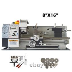 110V WM210V Precision Metalworking Lathe Imperial Threads Brushless Motor 8X16