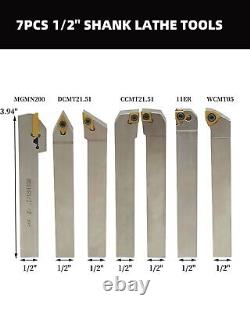 14PCS 1/2 SCLCR08 -2 Shank Indexable Carbide Lathe Turning Insert Tool Holder
