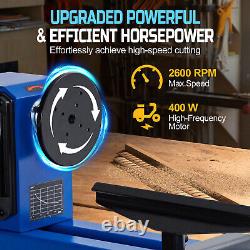 14 x 20 Benchtop Wood Lathe Power Wood Turning Lathe 400W with 4 Variable Speeds