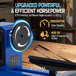 14x20 Benchtop Wood Lathe 400W Power Motor 4-Speed Control 20'' Between Center