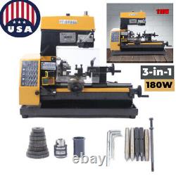 180W 180mm Brushless Precision Milling and Drilling Machine 110V Lathe