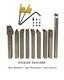 18pcs 1/2 S08 Sclcr-2 Shank Indexable Carbide Lathe Turning Insert Tool Holder