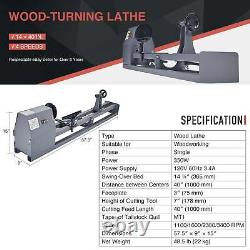 1/2HP 4 Speed 1100/1600/2300/3400 RPM Wood Turning Lathe 14 x 40 Wood Work