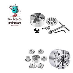 1 X 8TPI Direct Thread Wood Turning Chuck with 2Jaw Set and Woodscrew and T