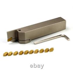 1x1Shank Heavy Duty Indexable Lathe Grooving Parting Cut-Off Holder with 10