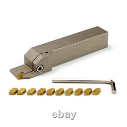 1x1Shank Heavy Duty Indexable Lathe Grooving Parting Cut-Off Holder with 10