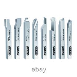 2006-9028 1/2 X 4 8 Piece High Speed Steel Lathe Turning Tool Set