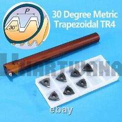 30 Degrees Threading Insert Metric Trapezoid TR4.0 Indexable Threading Boring