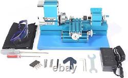 36W 20000RPM Mini Metal Lathe Machine Milling Motorized Metalworking DIY Tool US