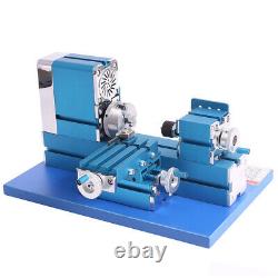 36W Mini Motorized Lathe Machine Metal Woodworking Hobby Teaching DIY Tool