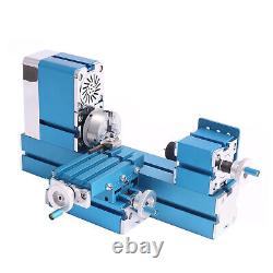 36W Mini Motorized Lathe Machine Metal Woodworking Hobby Teaching DIY Tool