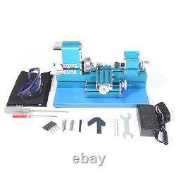 36W Mini Motorized Lathe Machine Metal Woodworking Hobby Teaching DIY Tool