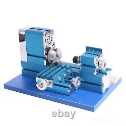 36W Mini Motorized Lathe Machine Metal Woodworking Hobby Teaching DIY Tool