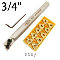 3/4 Boring Bar Tool Lathe Shank Indexable Carbide Turning Inserts Cutting Steel