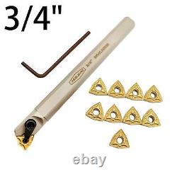 3/4 Boring Bar Tool Lathe Shank Indexable Carbide Turning Inserts Cutting Steel