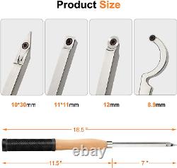 4Pc Carbide Lathe Turning Tools, 18.3 Full Size Carbide Tipped Woodturning Tool