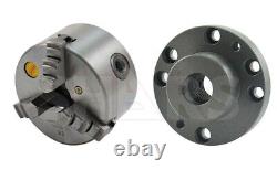 4 3Jaw Self Centering Lathe Chucks + 1-8 TPI Thread Back Plate L