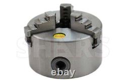 4 3Jaw Self Centering Lathe Chucks + 1-8 TPI Thread Back Plate L