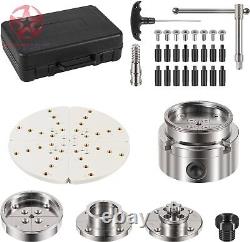 4 Inch Wood Lathe Chuck Set 1 x 8 TPI Self Centering 4 Jaw Wood Turning Chuck