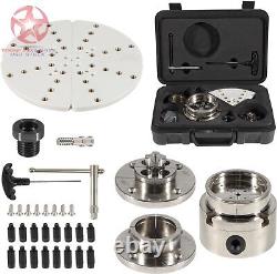 4 Inch Wood Lathe Chuck Set 1 x 8 TPI Self Centering 4 Jaw Wood Turning Chuck