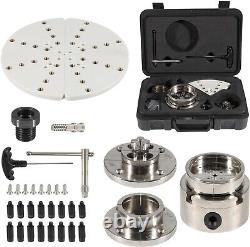 4 Inch Wood Lathe Chuck Set 1 x 8 tpi Self Centering 4 Jaw Wood Turning Chuck