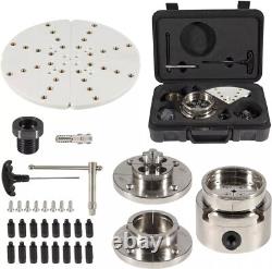 4 Inch Wood Lathe Chuck Set 1 x 8 tpi Self Centering 4 Jaw Wood Turning Chuck