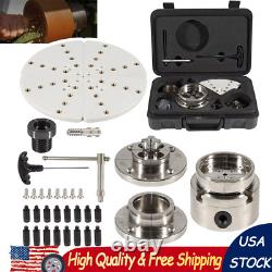 4 Wood Lathe Chuck Set 1 x 8 tpi Self Centering 4 Jaw Wood Turning Chuck Set