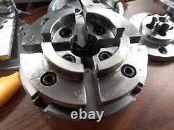 4 wood lathe chuck kit w 5 sets jaws of different sizes 1x8TPI mounting 0404WD