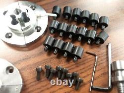 4 wood lathe chuck kit w 5 sets jaws of different sizes 1x8TPI mounting 0404WD