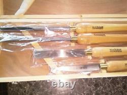 4pcs Wood Turning Tools in wooden box Chisel HSS Woodturning Lathe Tool