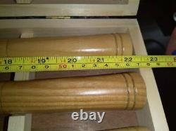 4pcs Wood Turning Tools in wooden box Chisel HSS Woodturning Lathe Tool