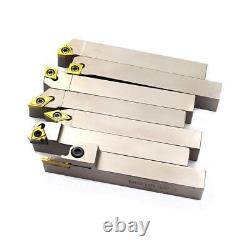 5/8Shank Nickel Plated Indexable Lathe Turning Tool Holder 7 Pieces/Set, Heav