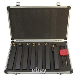 5/8'' Indexable Carbide Turning Lathe Tool Set 7 Pc SCLCL SDJCR SWGCR SDNCN
