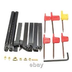 64Pcs 12mm Shank Lathe Turning Tool Holder 50pcs Carbide Inserts DCMT Wrenches