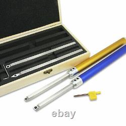 6PC Wood Turning Tool Carbide Insert Cutter With Handle Lathe Tools Round Square