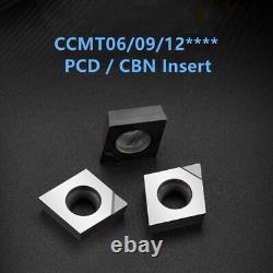 6Pcs CBN Insert Lathe Diamond Cutting HV8000 Hardness External Turning Tools