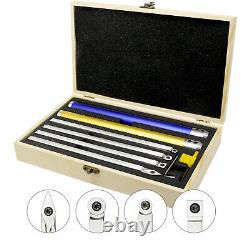 6Pcs Wood Turning Tool Carbide Insert Cutter Kit Aluminum Handle Lathe Finisher