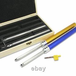 6Pcs Wood Turning Tool Carbide Insert Cutter Kit Aluminum Handle Lathe Finisher